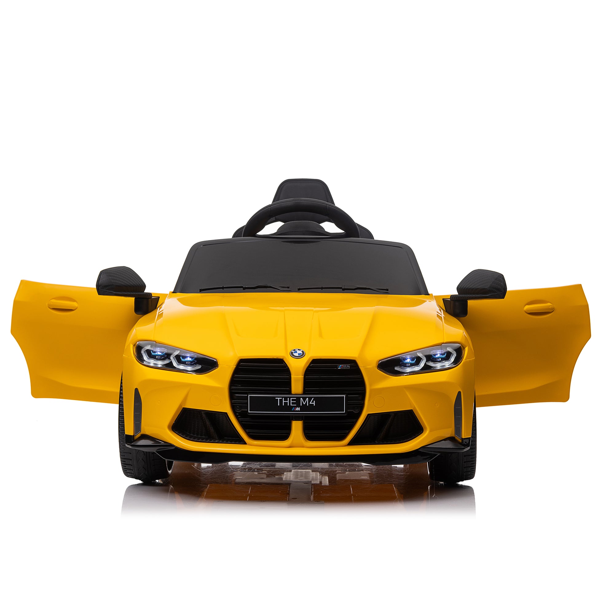 Yellow BMW M4 12v Kids ride on toy car 2.4G W/Parents Remote Control Three speed adjustable eprolo