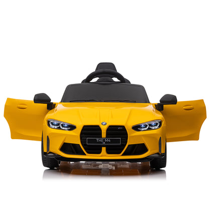 Yellow BMW M4 12v Kids ride on toy car 2.4G W/Parents Remote Control Three speed adjustable eprolo