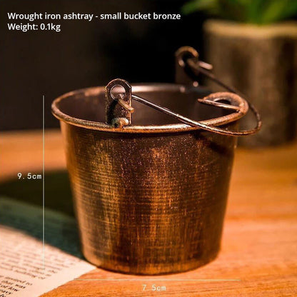 Creative Retro Ashtray Decorations Home Imitation Old Family Living Room Simple Modern New Leisure Anti Falling Iron Art eprolo