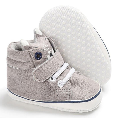 Baby Autumn Shoes Kid Boy Girl Lace Cotton Cloth First Walker Anti-slip Soft Sole Sneaker - Shello's Creative Boutique