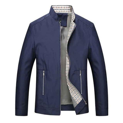 Leisure Men's Zipper Jacket for Stylish Comfort in Business Casual Wear - Shello's Creative Boutique