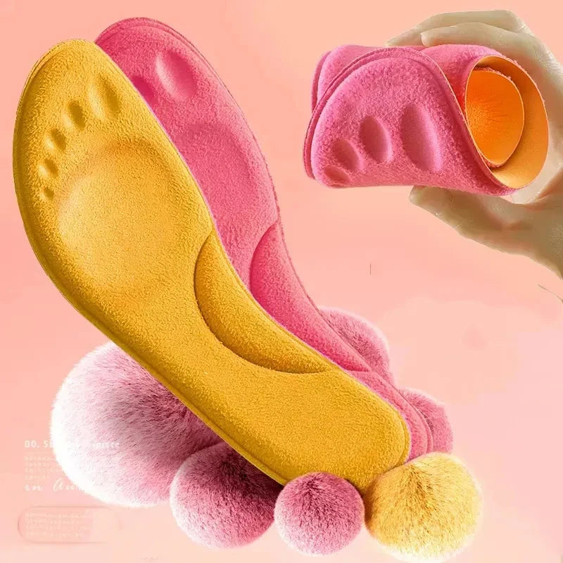 2Pairs Self Heating Insoles Thermostatic Thermal Insole Massage Memory Foam Arch Support Shoe Pad Heated Pads Winter Men Women eprolo