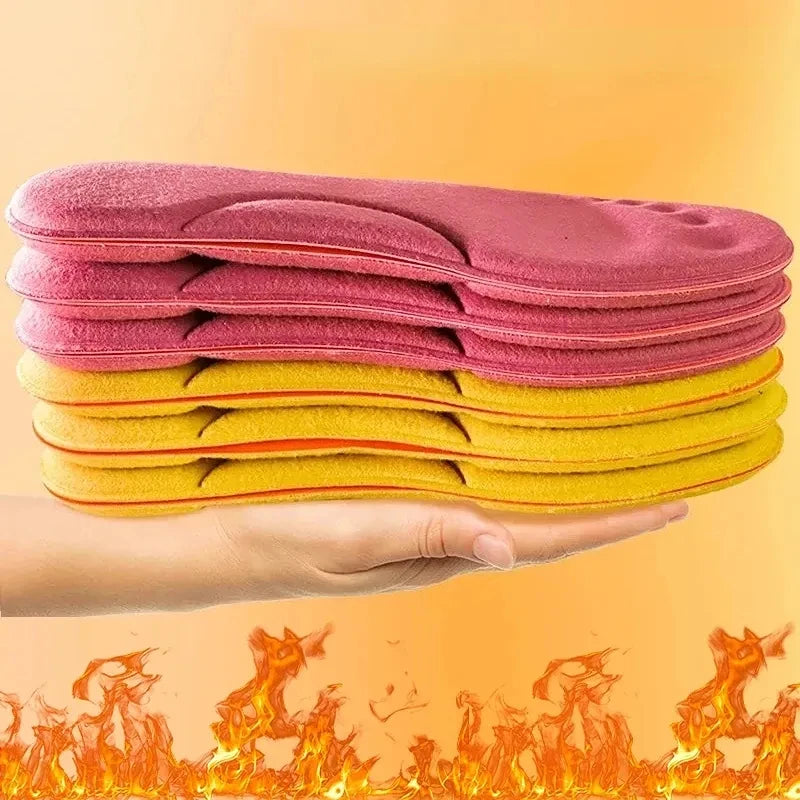2Pairs Self Heating Insoles Thermostatic Thermal Insole Massage Memory Foam Arch Support Shoe Pad Heated Pads Winter Men Women eprolo