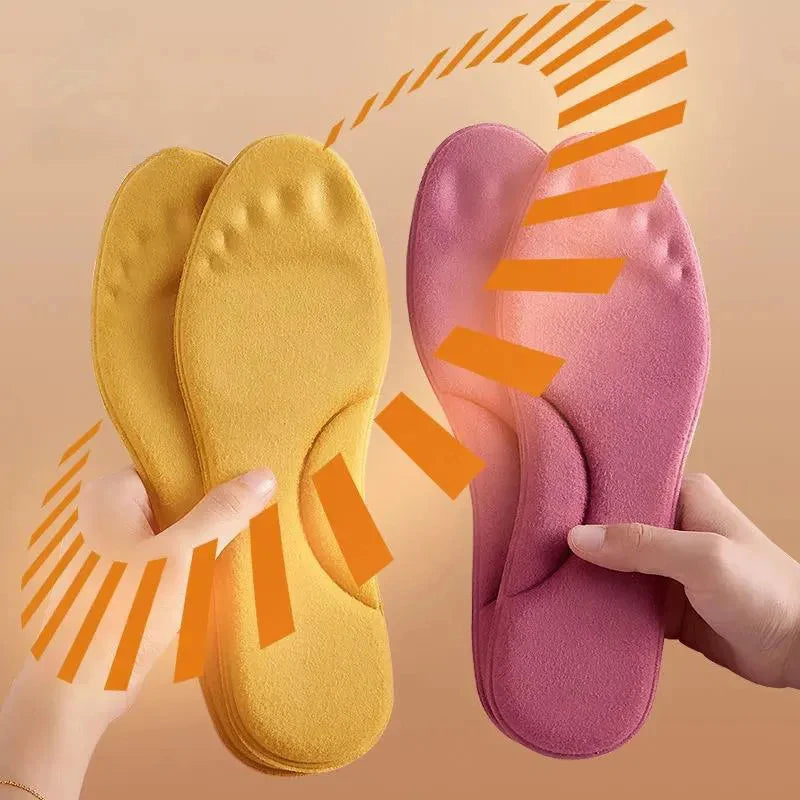 2Pairs Self Heating Insoles Thermostatic Thermal Insole Massage Memory Foam Arch Support Shoe Pad Heated Pads Winter Men Women eprolo