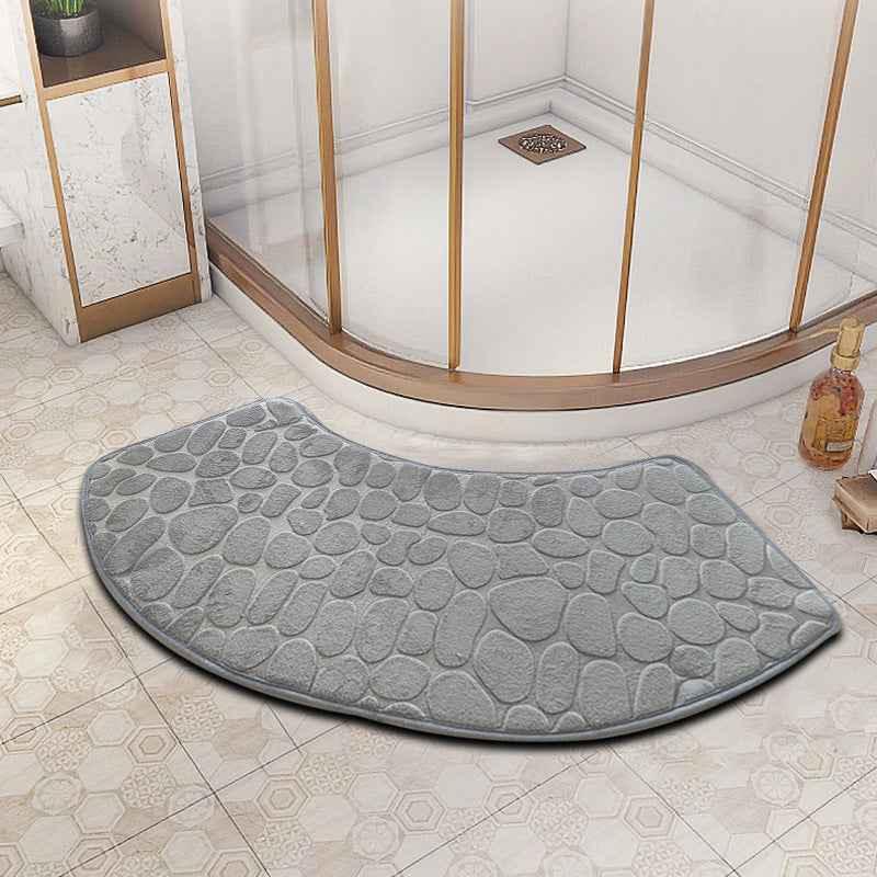 fan-shaped bathroom floor mat - Shello's Creative Boutique