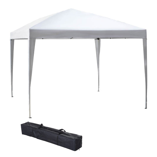 3 X 3M Garden Pop Up Gazebo Height Adjustable Marquee Party Tent Wedding Canopy With Carrying Bag, White - Shello's Creative Boutique