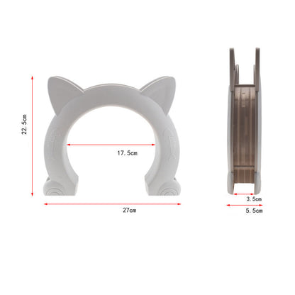 4-Way Locking Cat Door Flap - Controllable Pet Door for Cats & Small Dogs