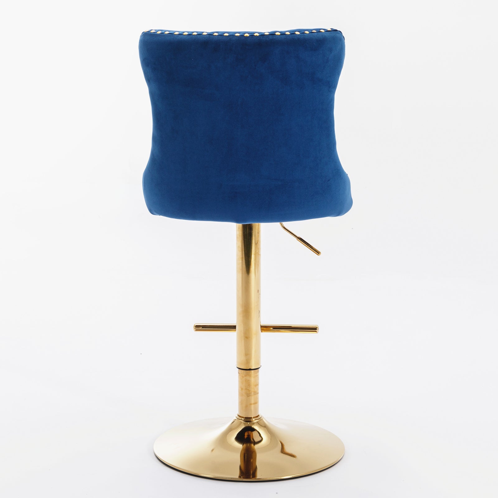 25-33 Inch, Modern Upholstered Bar Stools with Backs Comfortable Tufted for Home Pub and Kitchen Island,Blue,Set of 2 eprolo