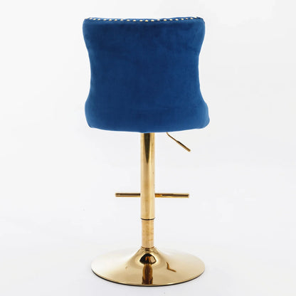 Modern Upholstered Bar Stools with Backs Comfortable Tufted -nSet of 2 - Shello's Creative Boutique