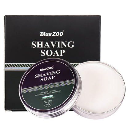 BlueZOO Men's Facial Shave Beard Shaving Foaming Soap Sandalwood Scented Mint eprolo