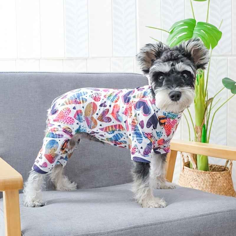 Cute Pet Pajamas for Small and Medium Dogs and Cats - Soft and Comfortable Jumpsuit for Your Furry Friend