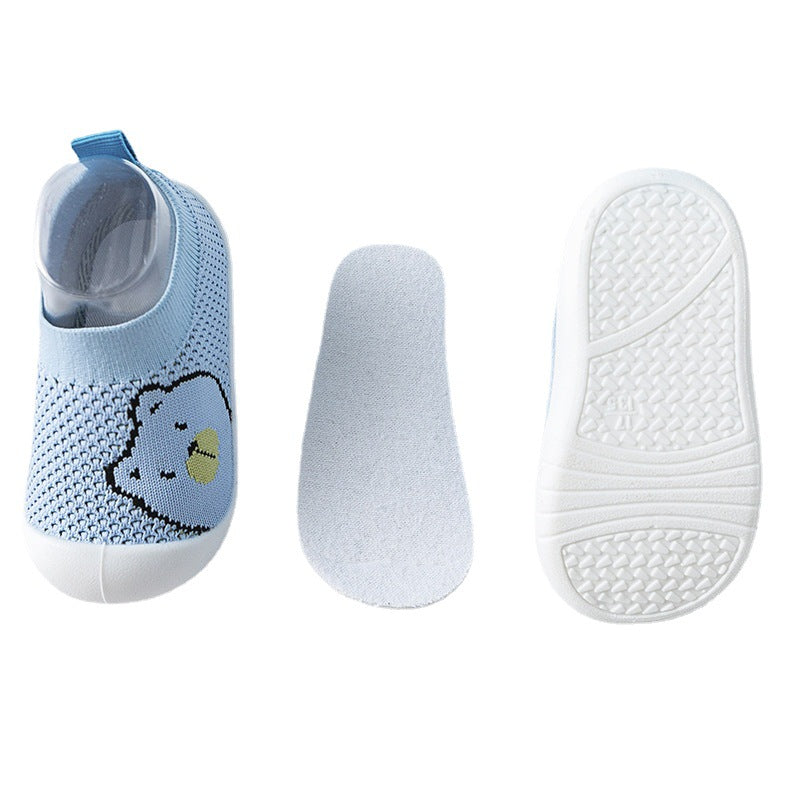 Baby Toddler Shoes Baby Shoes Children's Non-Slip Soft Bottom Breathable Anti-Kick Shoes And Socks For Men And Women 1-3 Years Old Cartoon Mesh eprolo