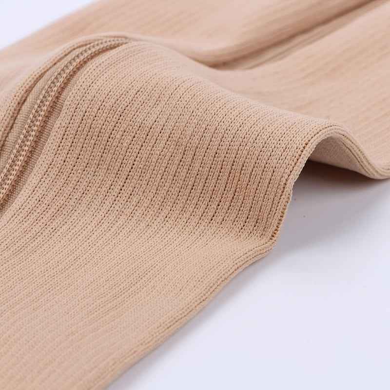 Toe Freedom Compression Socks - Comfortable, Breathable, and Quick-Drying for All-Day Wear, Sports, and Fitness - Polyester Knit Fabric, Side Zipper, and Toeless Design