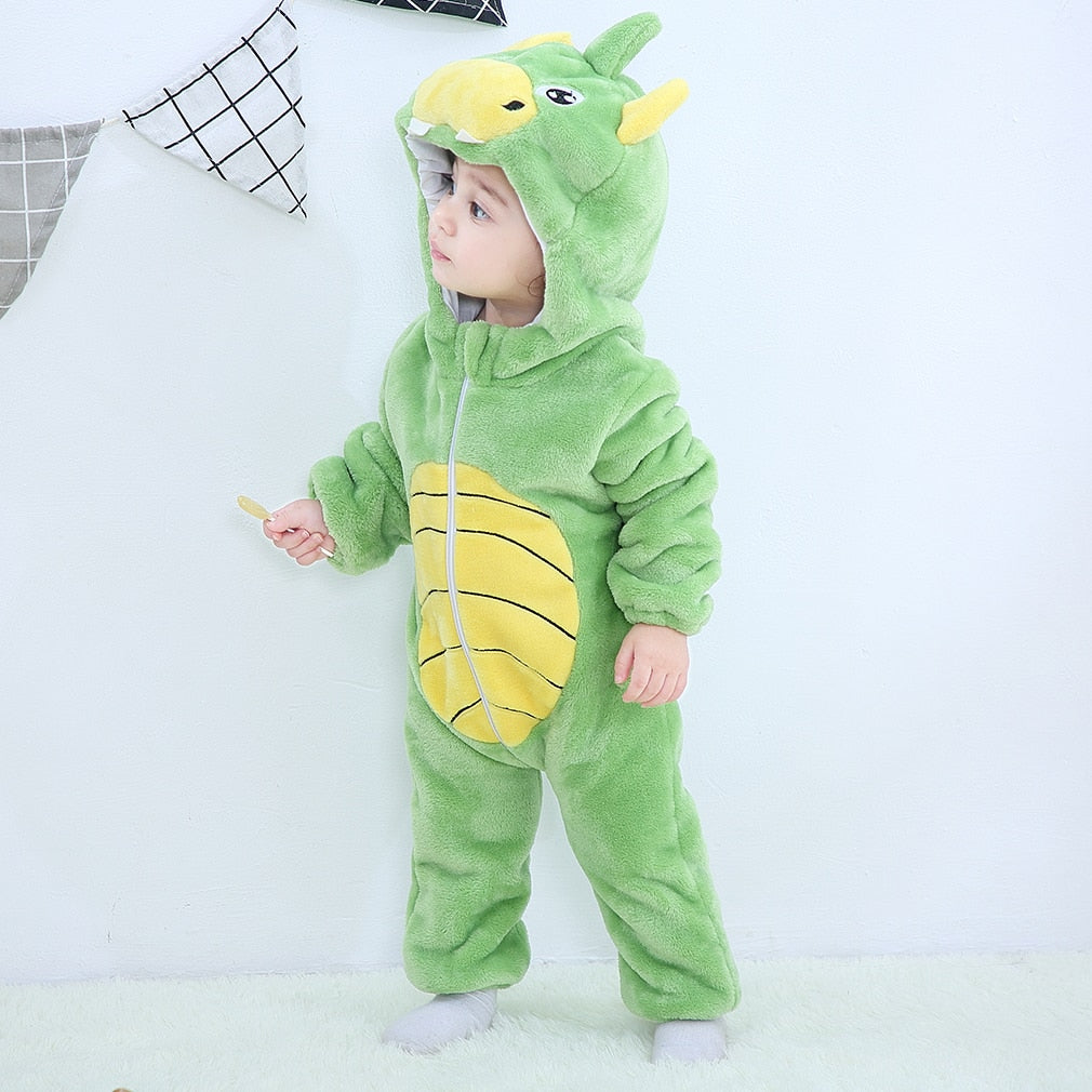 Baby Rompers Winter Kigurumi Lion Costume For Girls Boys Toddler Animal Jumpsuit Infant Clothes Pyjamas Kids Overalls ropa bebes eprolo
