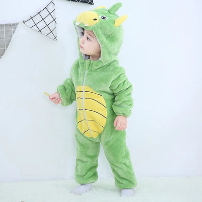 Baby Rompers Winter Kigurumi Lion Costume For Girls Boys Toddler Animal Jumpsuit Infant Clothes Pyjamas Kids Overalls ropa bebes - Shello's Creative Boutique