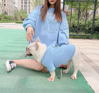 Spring And Autumn Kitten Pet Parent-Child Clothing Cat Clothes Embroidered Dog Clothing Long-Sleeved T-Shirt - Shello's Creative Boutique
