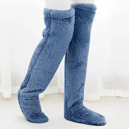 Cozy Plush Over-Knee Socks - Ultra-Soft Winter Leg Warmers - Shello's Creative Boutique