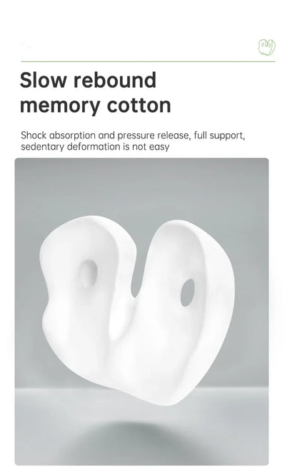 High Quality Office Chair Memory Foam Cushion Comfortable Blood Circulation Orthopedic Soothing Coccyx Seat Cushion - Shello's Creative Boutique