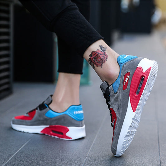 Men Running Shoes Lightweight Air Mesh Man Sneakers Skid-Proof Lace-up Round-Toe Outdoor Sport Shoes eprolo