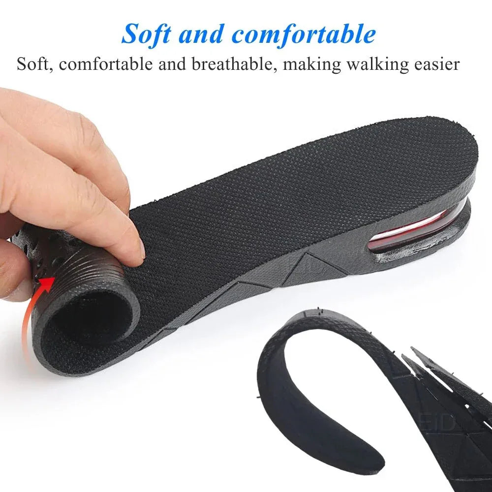 3-7.5cm Invisible Height Increase Insole Cushion Height Lift Adjustable Cut Shoe Heel Insert Taller Support Absorbant Foot Pad - Shello's Creative Boutique