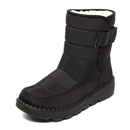 Winter New Snow Boots Women's High Top Waterproof Cotton Shoes Casual Short Tube Plush Plus Large Cotton Boots 43 Amazon - Shello's Creative Boutique