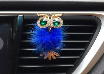 1Pcs Crystal Owl Car Air Freshener Auto Outlet Perfume Clip Interior Accessories Car-styling Vent Solid Fragrance Diffuser eprolo