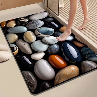 Meishi Diatom Mud Bath Mat - Quick-Dry Non-Slip Bathroom Floor Mat - Shello's Creative Boutique