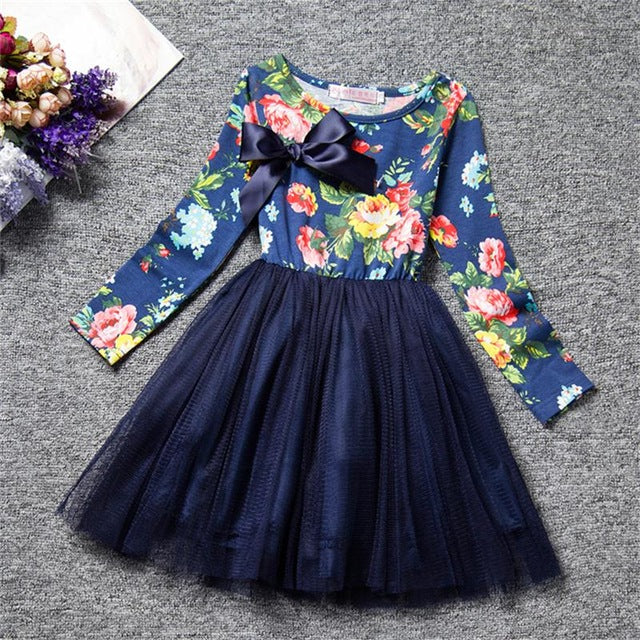 Dot Long Sleeve Dress For Girls Clothing Child Costume Baby Girl Clothing Teenager School Daily Wear Sashes Kids Casual Clothes Shello Creative Boutique