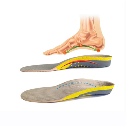 Flat Foot Correction Insole For Men And Women Sports Arch Massage Breathable Sweat-Absorbing Shock-Absorbing Insole - Shello's Creative Boutique