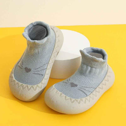 Baby Non-Slip Cotton Floor Socks - Soft Breathable Socks with Cartoon Designs - Shello's Creative Boutique