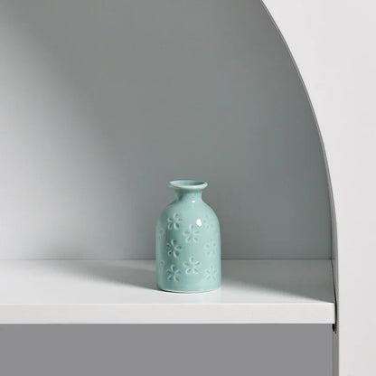 Ceramic Aromatherapy Bottle – Elegant Mini Vase - Shello's Creative Boutique