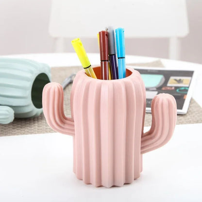 Can Be Used As a Vase/Pen Holder, Desktop Cactus, Desk, Multifunctional Storage, Flower Arrangement, Vase, Pot, Decoration - Shello's Creative Boutique