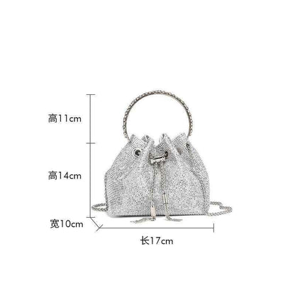 Eprolo Classic Rhinestone Evening Bag – Luxe Glamour That Turns Heads - Shello's Creative Boutique