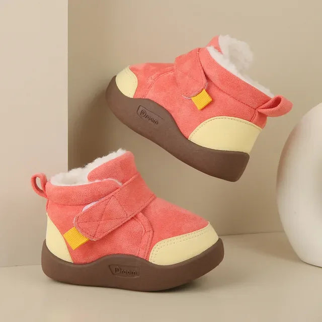 Winter Baby Girl Shoes Toddler Snow Boots Infant Plush Warm Kids Ankle Boots Boys Cotton Shoes - Shello's Creative Boutique
