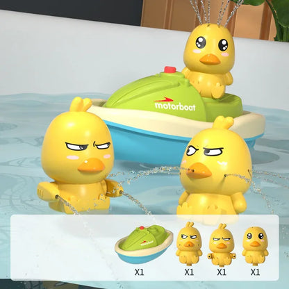 Cute Duck Electric Water Spray Bathroom Bathing Toys Baby Bath Toys Kids Bath And Shower Bathtubs Interactive Boy girl Gifts - Shello's Creative Boutique
