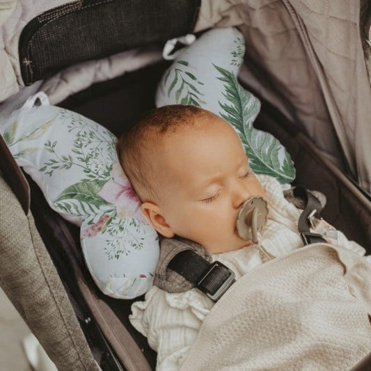 Multifunctional Baby stroller neck pillow butterfly shape strap connection baby out of shock pillow eprolo