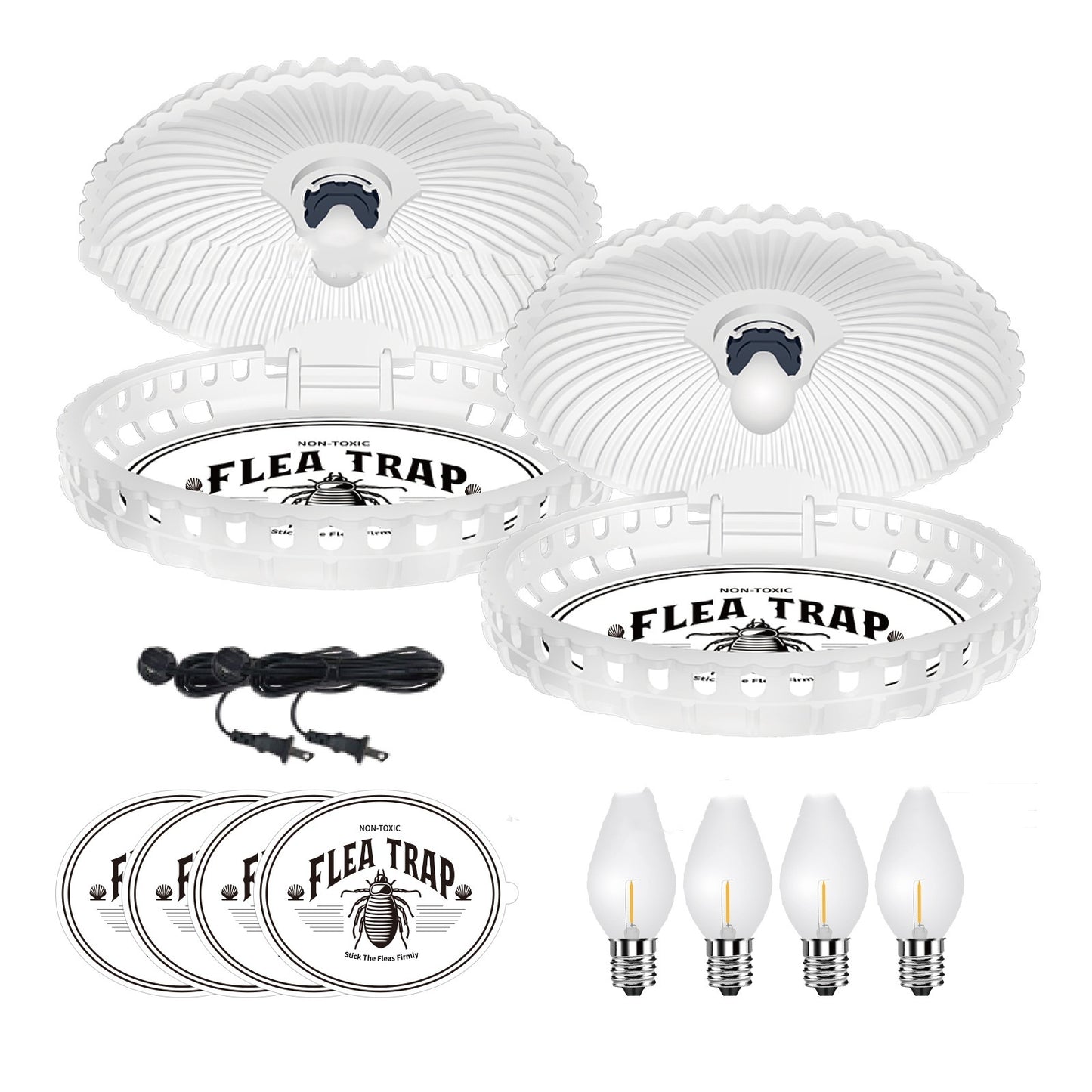 Shell-Shaped Flea Trap Lamp - Stylish Pet Household Flea Catcher