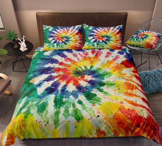 Color Tie Dye Home Textile Pillow Cover Sheet Quilt Cover Three or Four Piece Set eprolo