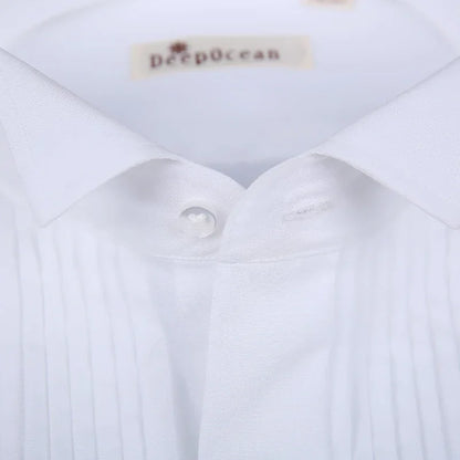 Groom Tuxedos Shirts Best Man Groomsmen White Black or Red Men Wedding Shirts Formal Occasion Men Shirts - Shello's Creative Boutique