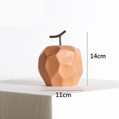 Ceramic Apple Ornaments – Modern Minimalist Fruit Decor - Shello's Creative Boutique