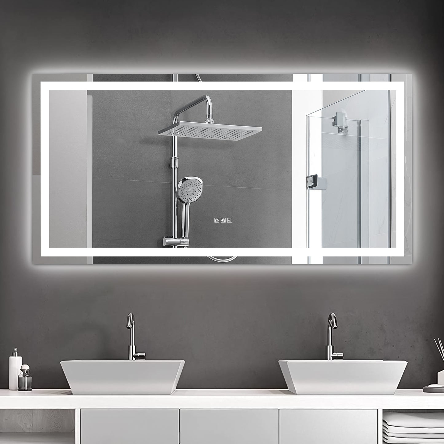 72"×36" LED Mirror Light Bathroom,anti-Fog & Dimming Led Bathroom Vanity Mirror eprolo