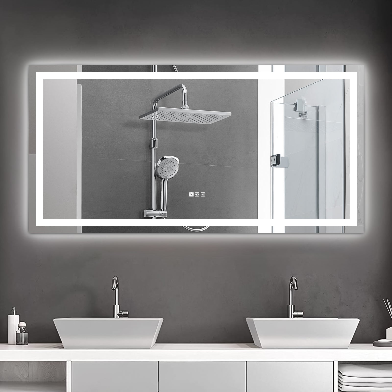 72"×36" LED Mirror Light Bathroom,anti-Fog & Dimming Led Bathroom Vanity Mirror eprolo
