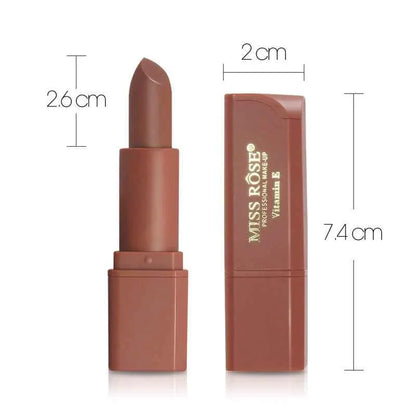 MISS ROSE Matte Waterproof Lipstick for Long-Lasting Nutritious Lips Makeup - Shello's Creative Boutique