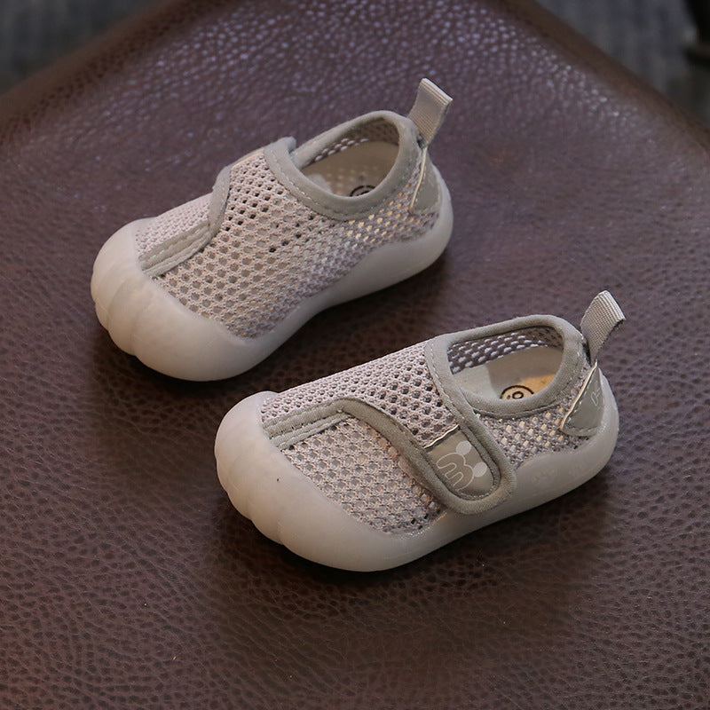 Children's Flying Shoes Boys And Girls Toddler Shoes Breathable Mesh Sports Shoes Soft Bottom Baby Mesh Shoes eprolo