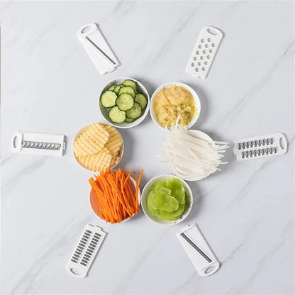Multifunctional Vegetable Cutter & Potato Shredder – 9/12/14/16pcs Kitchen Slicer Set with Container - Shello's Creative Boutique