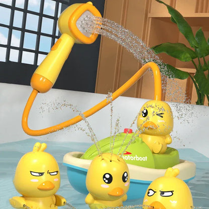 Cute Duck Electric Water Spray Bathroom Bathing Toys Baby Bath Toys Kids Bath And Shower Bathtubs Interactive Boy girl Gifts - Shello's Creative Boutique