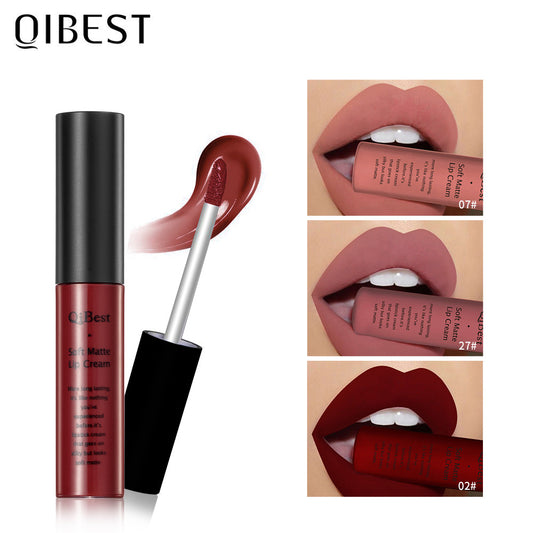34 Colors Matte Non-Stick Cup Does Not Fade Lip Gloss Matte Liquid Lipstick Makeup Shello Creative Boutique