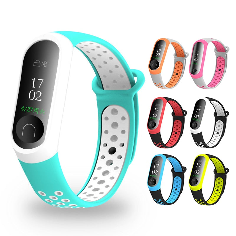 Newest Millet Silica Bracelet 3 4 Wristband Smart Sports Bracelet Replacement For Xiaomi Mi band 3 4 Wristband Fitness Watch eprolo