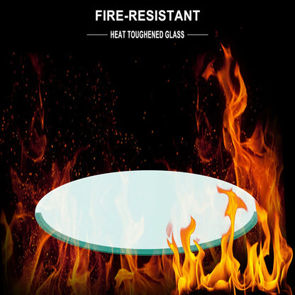 36" Inch Round Tempered Glass Table Top Clear Glass 1/4" Inch Thick Flat Polished Edge - Shello's Creative Boutique
