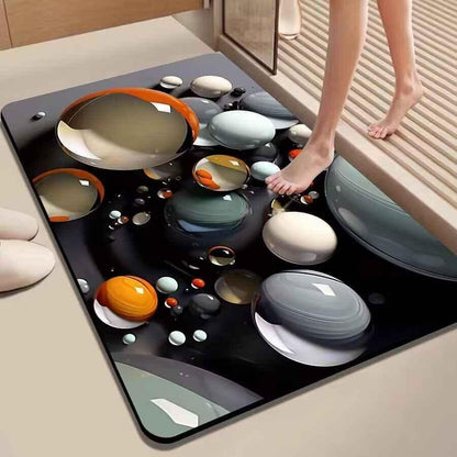Meishi Diatom Mud Bath Mat - Quick-Dry Non-Slip Bathroom Floor Mat - Shello's Creative Boutique